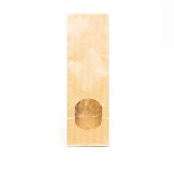 Blockbodenbeutel 25x8x5cm 250g braun